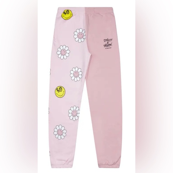 Samii Ryan Smiley by André Time To Smile Pink Color-block Cozy Jogger Size L - Picture 2 of 14